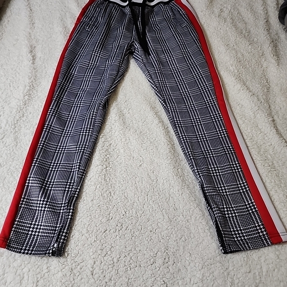 SCREENSHOT Mens Hip Hop Premium Slim Fit Track Pants Plaid Size Large. - Picture 7 of 11